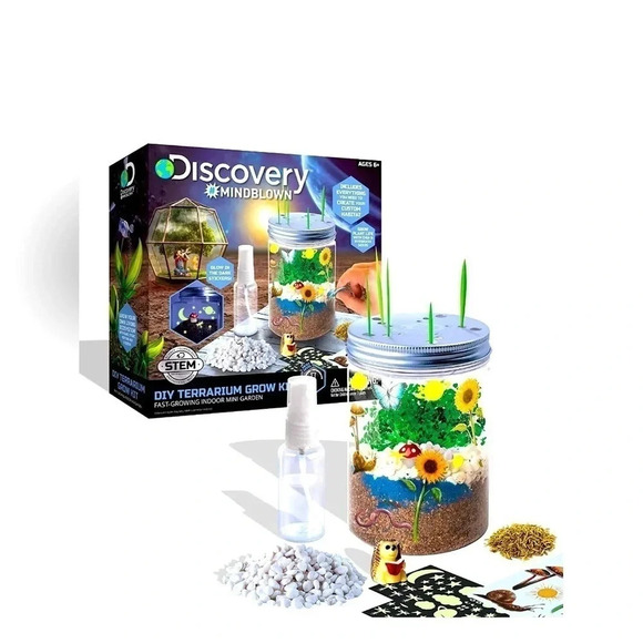 *Final Price* Discovery DIY Terrarium Grow Kit NIB Indoor Mini Garden Birthday! - Picture 1 of 4